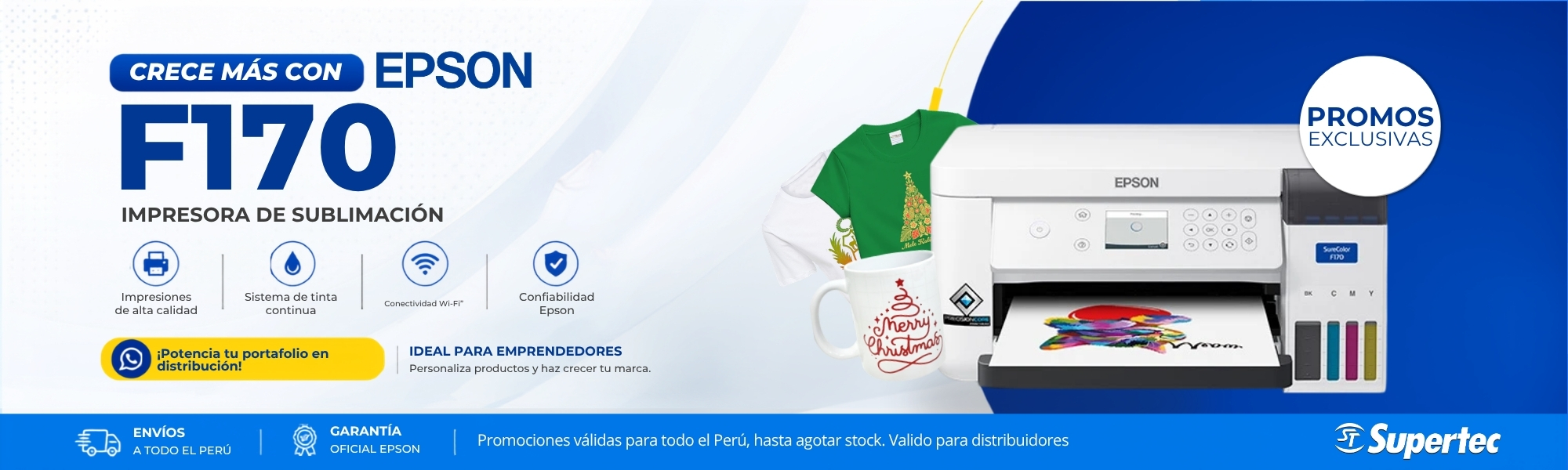 IMPRESORA DE SUBLIMACION EPSON F170 DISTRIBUIDORES
